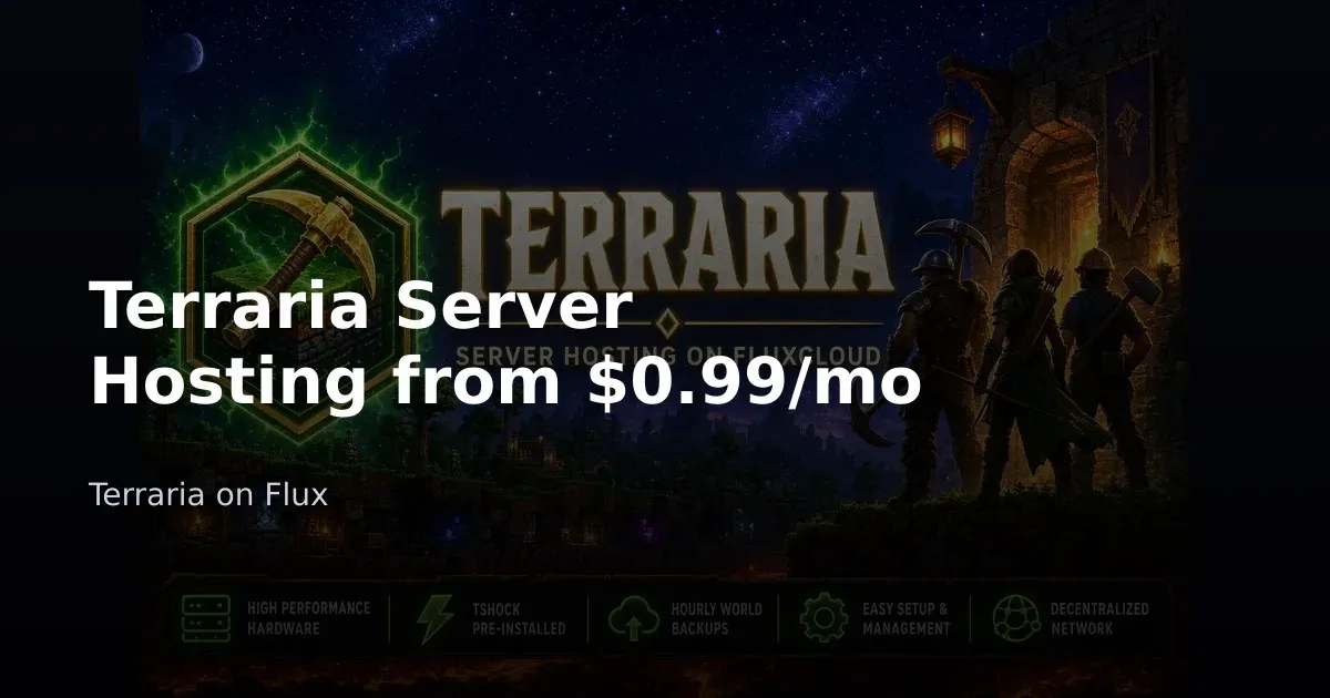 Terraria Server Hosting