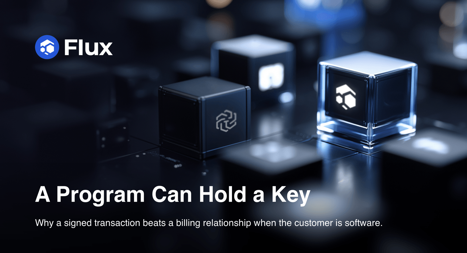 A Program Can Hold a Key. It Cannot Hold a Corporate Account.