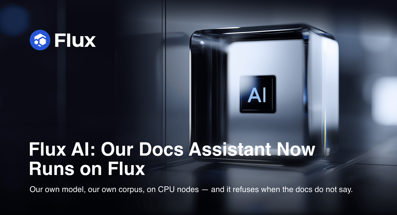 Flux AI: We Replaced Our Docs Assistant With One That Runs on Flux