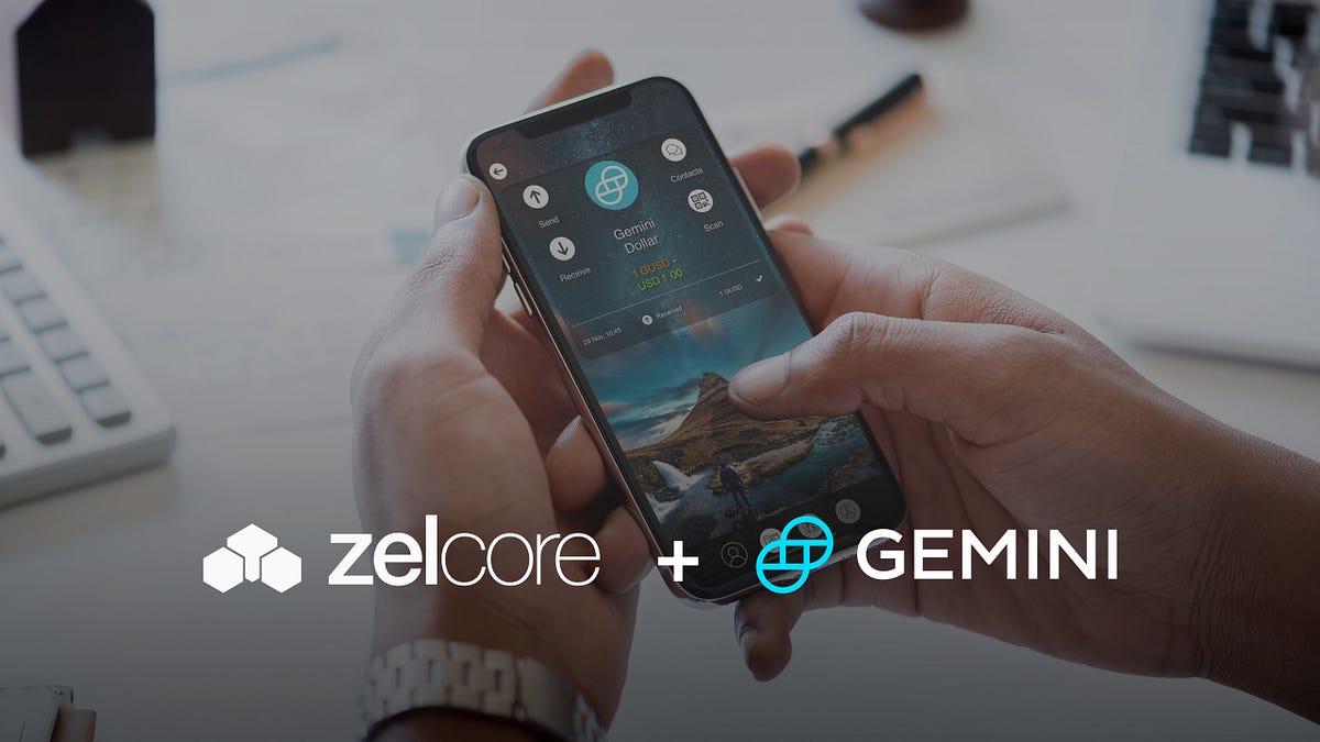 ZelCore now supports Gemini