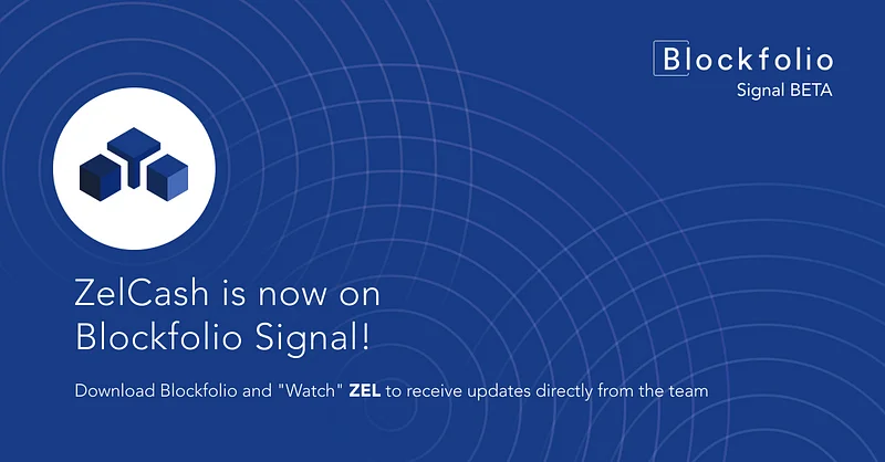 ZelCash Joins Blockfolio Signal Program