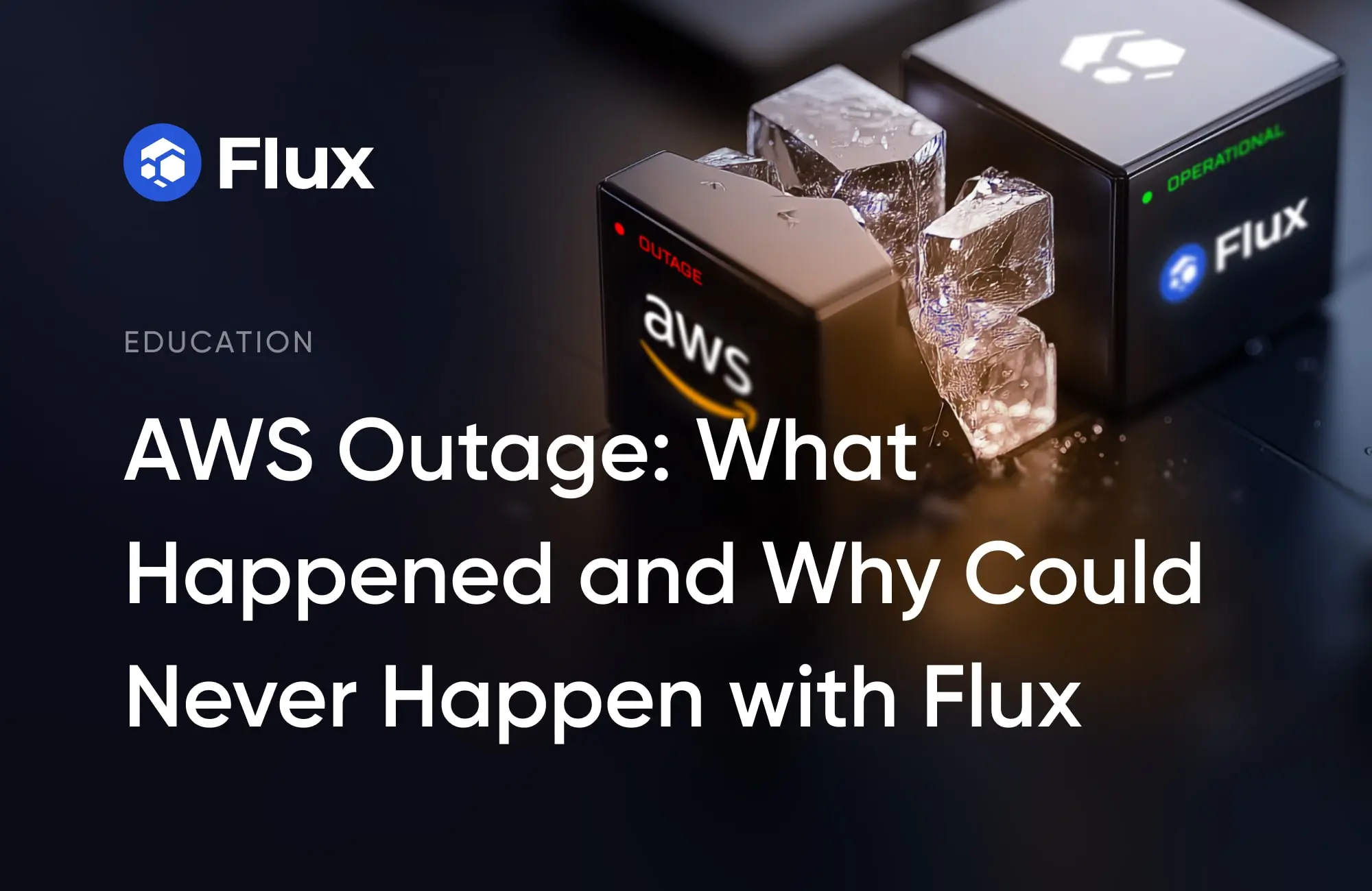 AWS outage comparison with Flux reliability